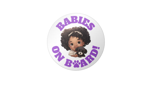 Baby On Board Car Stickers by Insane Grape (Baby and Dog 1)