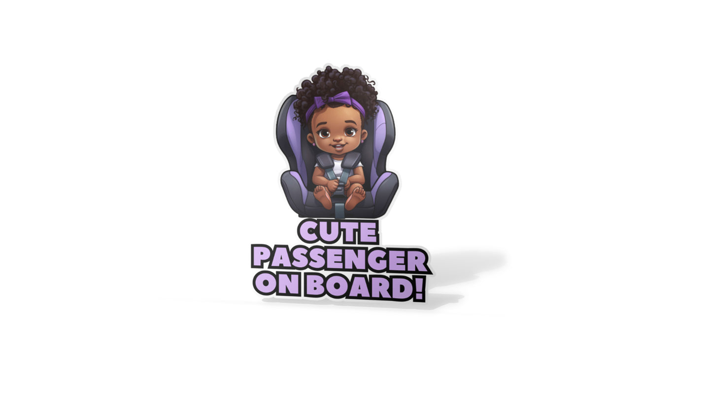 Baby On Board Car Stickers by Insane Grape (Baby in Carseat 1)