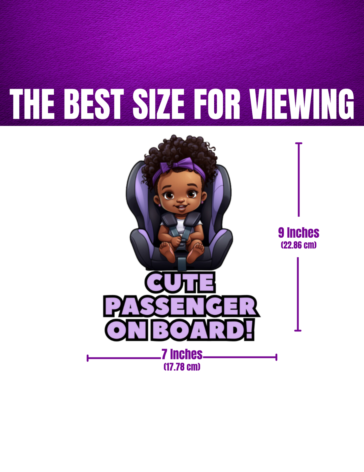 Baby On Board Car Stickers by Insane Grape (Baby in Carseat 1)