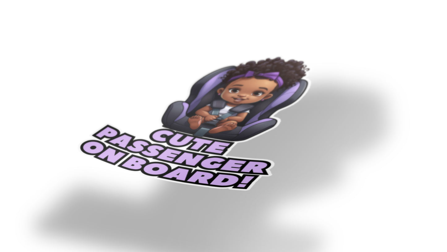 Baby On Board Car Stickers by Insane Grape (Baby in Carseat 1)
