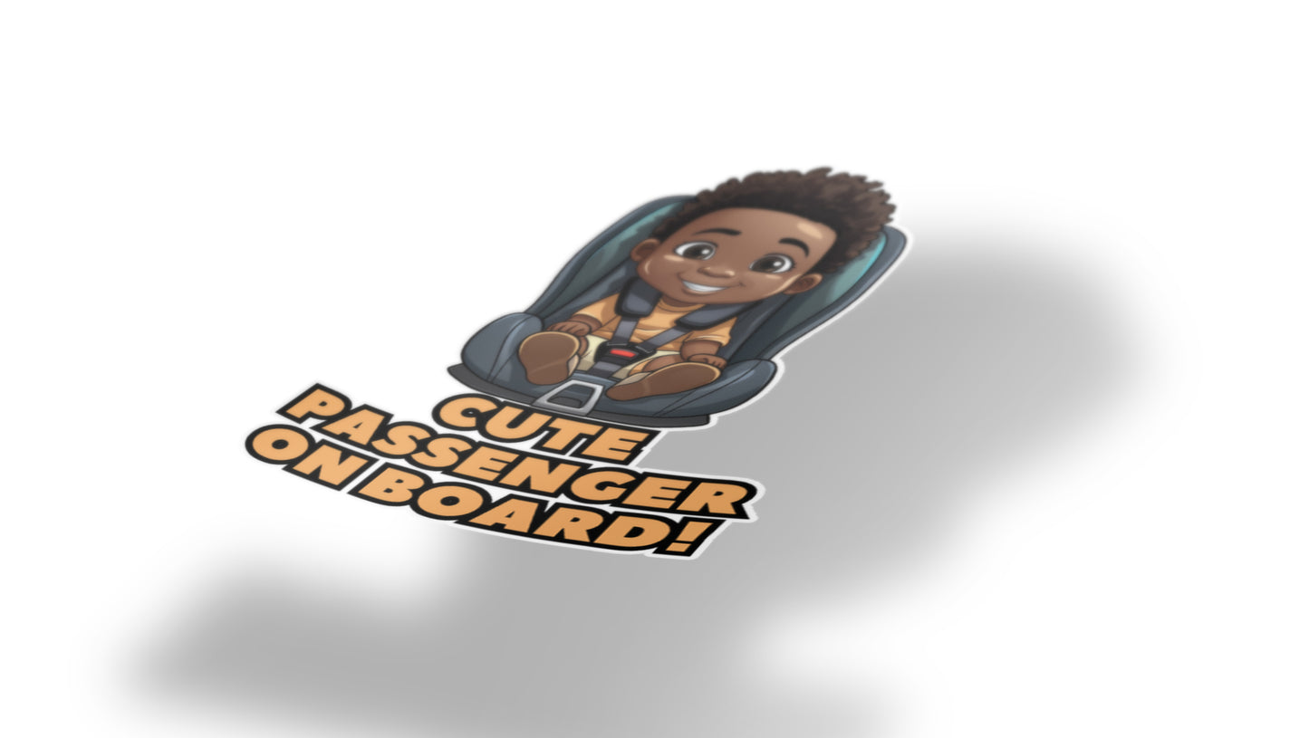Baby On Board Car Stickers by Insane Grape (Baby in Carseat 2)