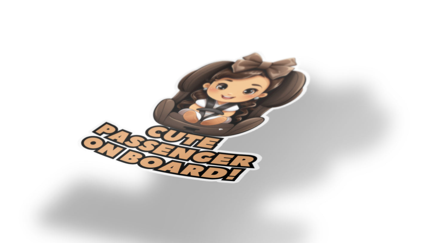 Baby On Board Car Stickers by Insane Grape (Baby in Carseat 4)