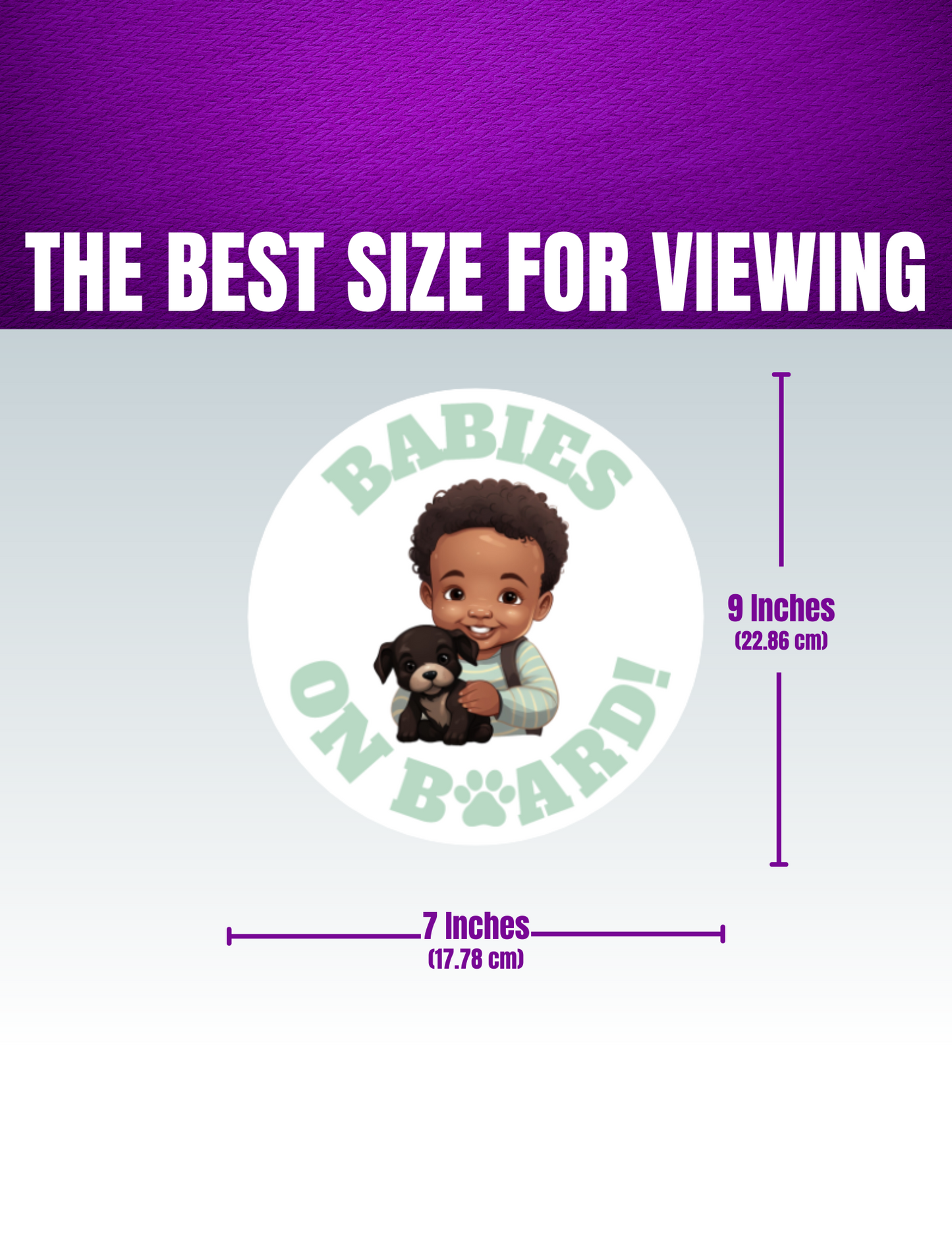 Baby On Board Car Stickers by Insane Grape (Baby and Dog 2)