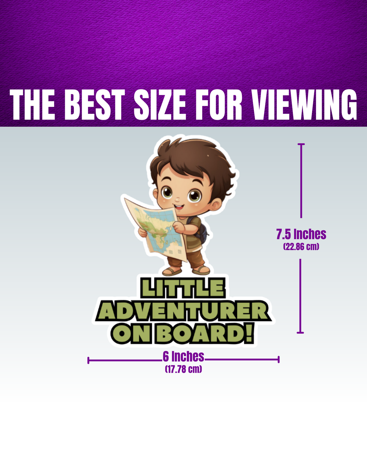 Baby On Board Car Stickers by Insane Grape (Little Adventurer 3)