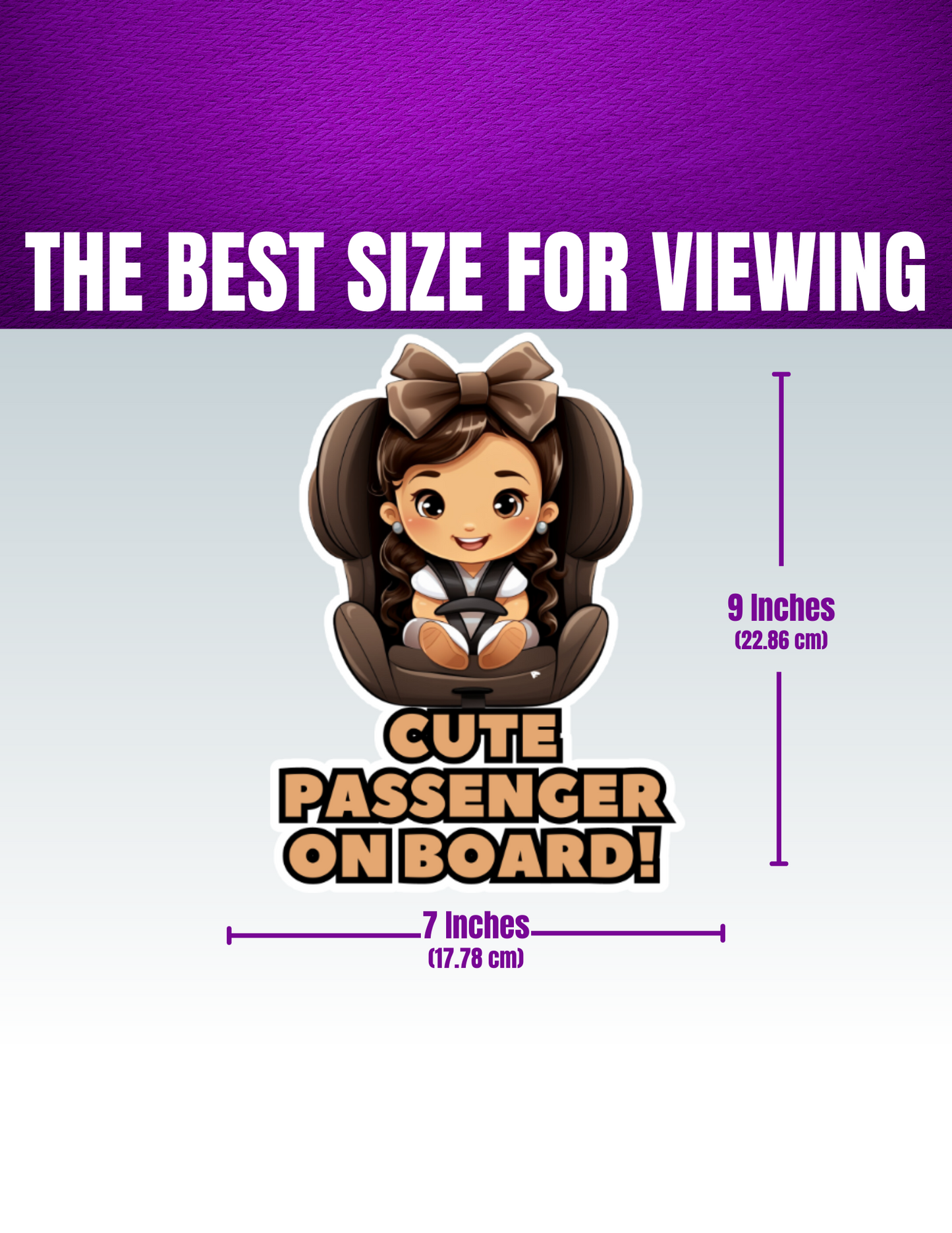 Baby On Board Car Stickers by Insane Grape (Baby in Carseat 4)