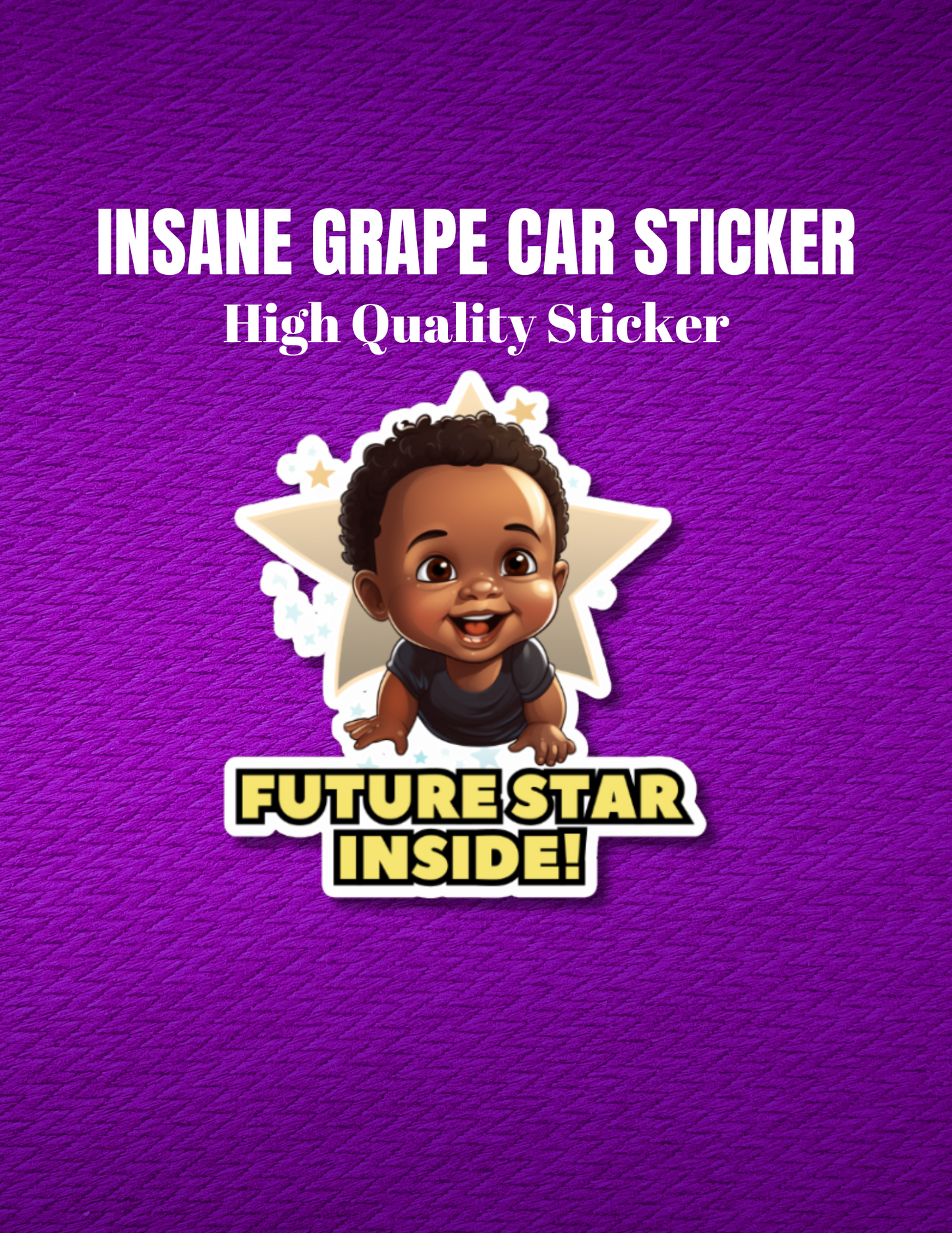 Baby On Board Car Stickers by Insane Grape (Future Star 3)