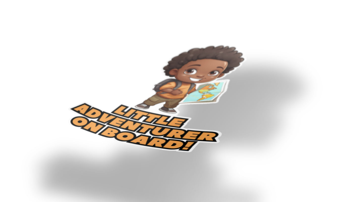 Baby On Board Car Stickers by Insane Grape (Little Adventurer 2)