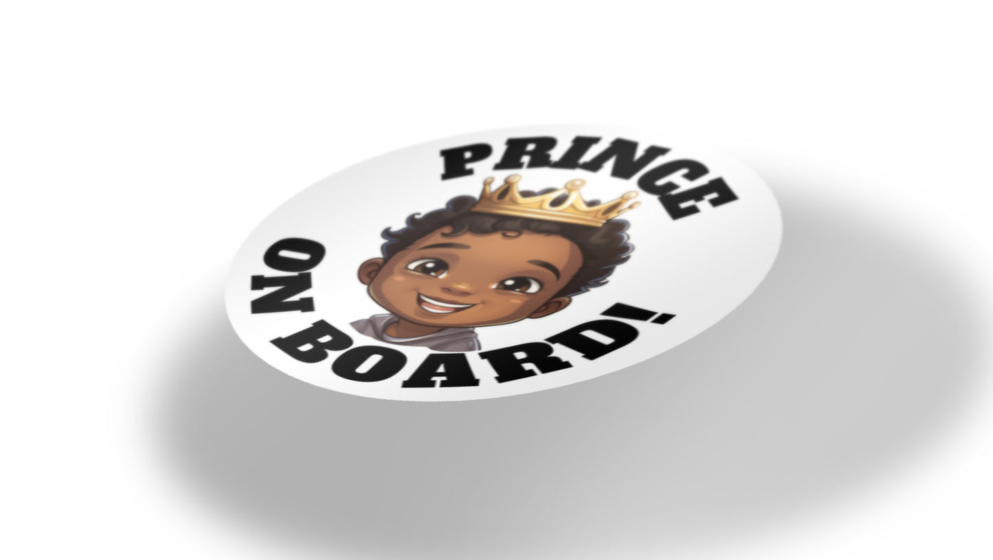 Baby On Board Car Stickers by Insane Grape (Prince 1)