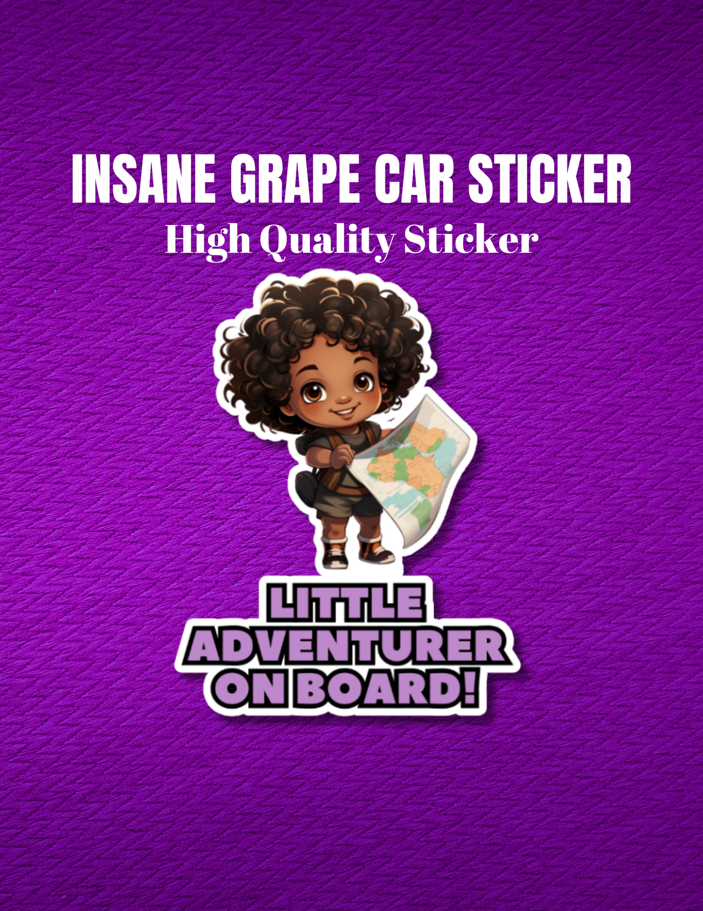 Baby On Board Car Stickers by Insane Grape (Little Adventurer 1)