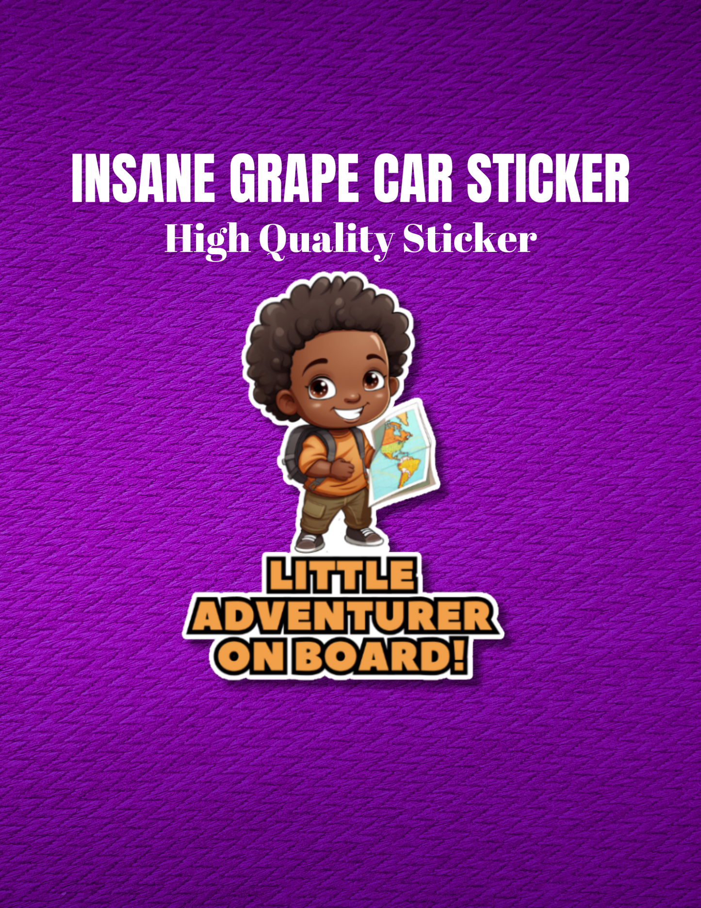 Baby On Board Car Stickers by Insane Grape (Little Adventurer 2)