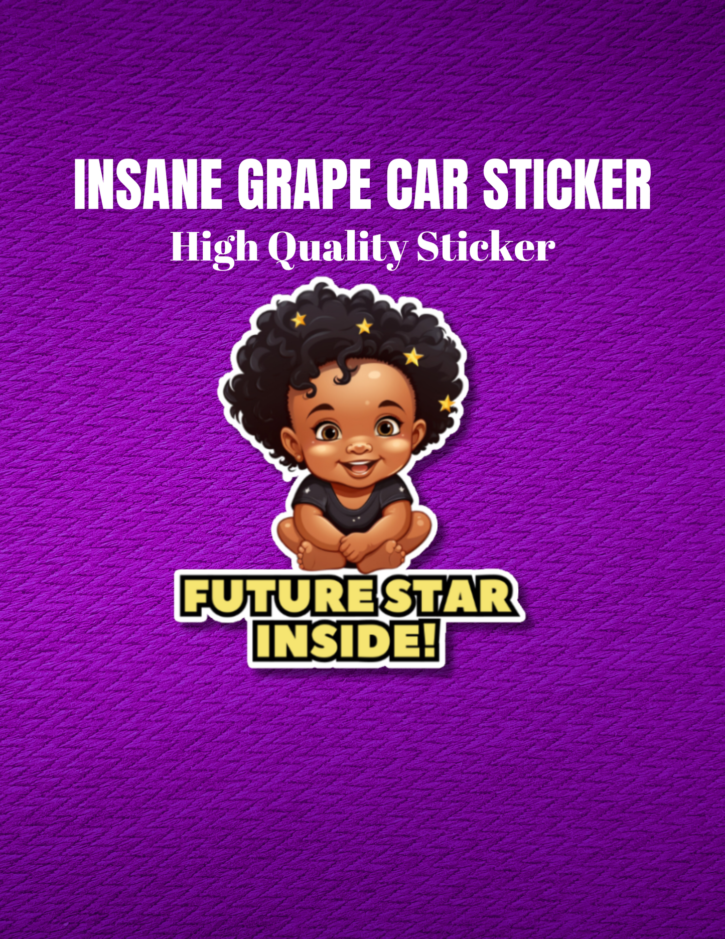 Baby On Board Car Stickers by Insane Grape (Future Star 1)